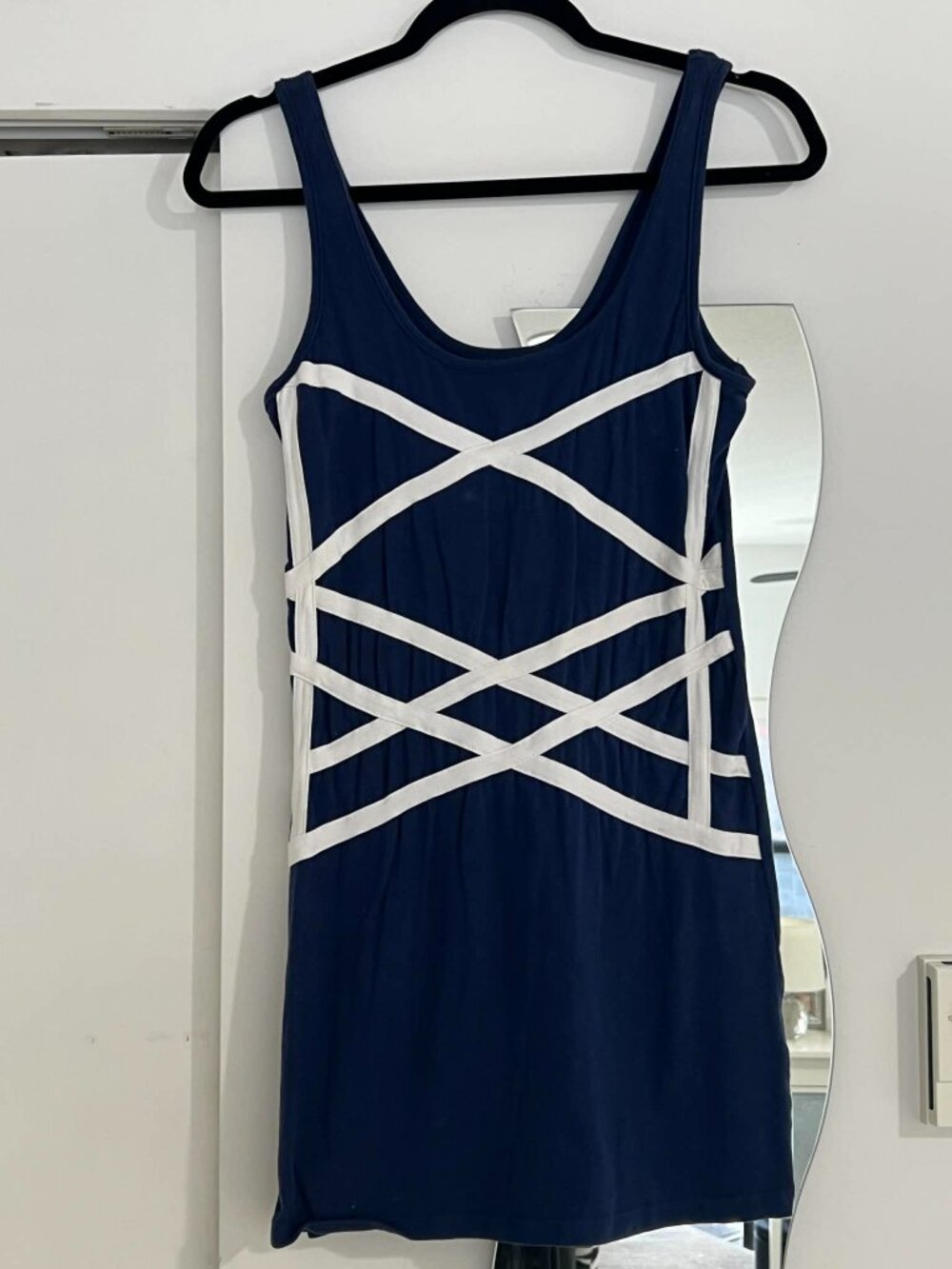 Criss Cross Cage Detail Bodycon Mini Dress